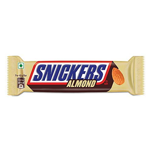 Image of Snickers Almond Chocolate Bar - 45 Gm (Pack of 6)