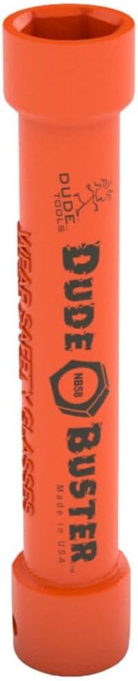 Dude Tools NB58 Nut Buster Socket 15/16" High Impact Deep Socket with 1/2" Drive and 7" Bolt travel Length (for 5/8" bolt or stud)