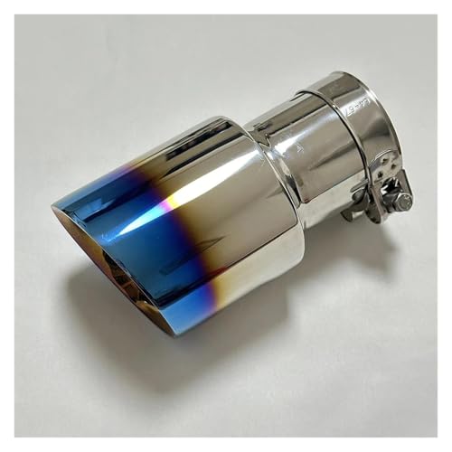 Silencieux tuyau d'échappement de haute précision en acier inoxydable bleu évasé 114mm