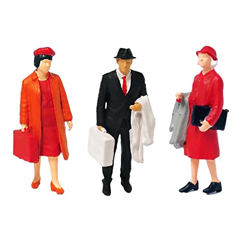 Amagogo 1/87 Human Figures Miniature Human Model for Diorama DIY Projects Ornament