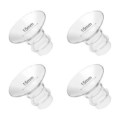 Image of GOTOCUT Flange Inserts 15mm 4PCS Compatible with Elvie Medela Willow go Bellababy Spectra 24mm Flange/Shields Wearable Breast Pump, Reduce Nipple Tunnel Size, Pump Parts Replace