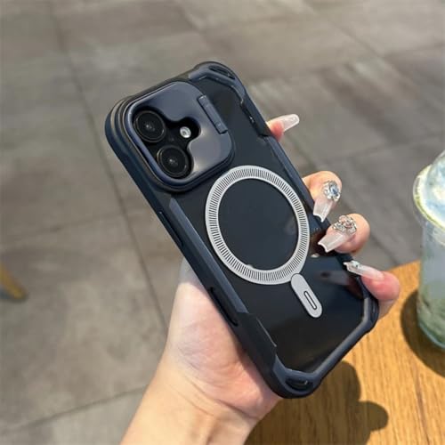 Coque de luxe pour iPhone 16 antichoc et magnétique transparente avec contours noirs