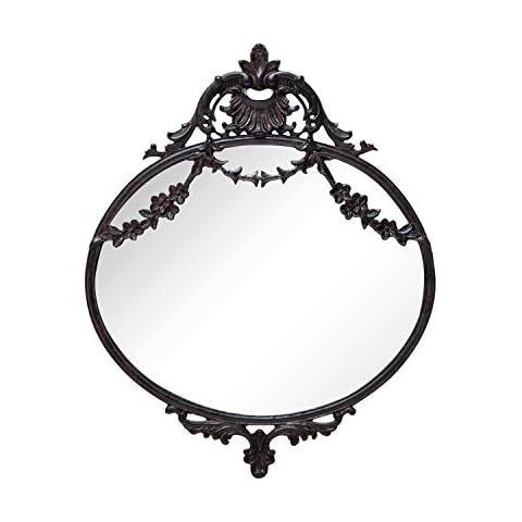 NIKKY HOME Rustic Oval Wall Mirror Cover