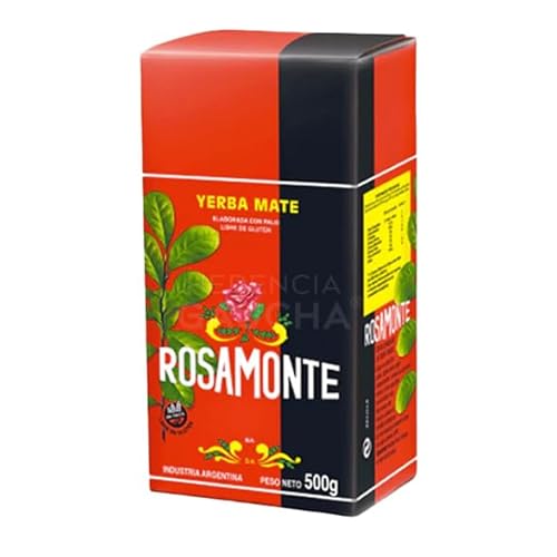 HERENCIA GAUCHA | Yerba Mate Rosamonte, paquete por 500gr, Tradicional Argentina, Con Palo.
