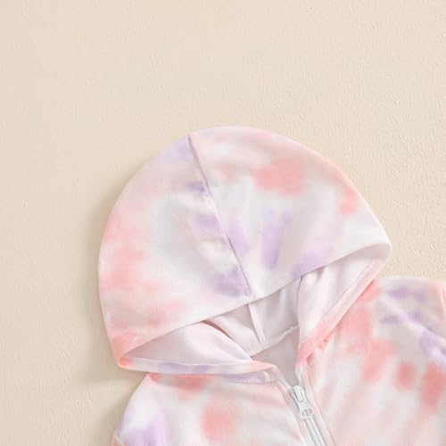 Image of Socutebabe Toddler Girl Swimsuit Cover Up Kids Beach Dress Bow Print Long Sleeve Hooded Bathing Suit Towel Coverup Swimwear