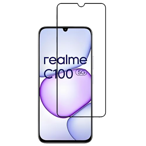 FIABANO [2 Packs] Screen Protector for Realme C100 5G (NOT fit Realme C100 4G),Full Coverage Tempered Glass HD Clear Screen Guar