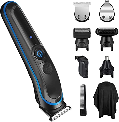 7-In-1 Regolabarba Uomo Professionale, Impermeabile Rifinitore Barba Regolabarba Tagliacapelli uomo