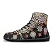 Binienty Womens Mens Barefoot Booty Shoes Mandala Boho Floral Sneakers High Top Hiking Boots Minimalist Zero Drop Barefoot Shoes for Men Ideal for Running Walking Cycling Training