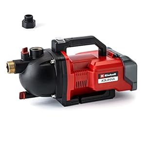 Einhell Akku-Gartenpumpe AQUINNA 36/30 Power X-Change (2 x 18V, 2-Stufen ECO-Schalter, Wassereinfüll- und Ablassschraube, Thermoschutz, Tragegriff, ohne Akkus und Ladegerät)