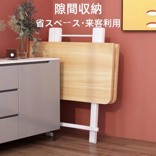 ダイニングテーブル 折り畳みテーブル 60×60×74cm 食卓 勉強机 パソコンデスク リビングテーブル 机 折り畳み 勉強机 ワークデスク 折りたたみデスク 完成品 アウトドア キッチン 寮 (黑色) [並行輸入品] [3]