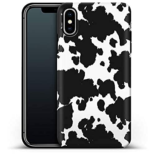 caseable Apple iPhone XS Max Handyhülle - Premium Schutzhülle mit stoßdämpfender Innenschicht & kratzfester Oberfläche - Buntes Design & Rundumdruck - Cow Print - Animal Print