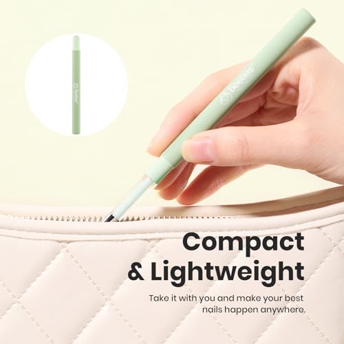 Image of Beetles Nail Art Brushes, Clean Up Brush Gel Polish Nail Art Design Pen | Painting Tools Fingernail Brush Nail Cleaning Brush Nail Art Liner Brush and Nail Dotting Pen Salon Diy at Home