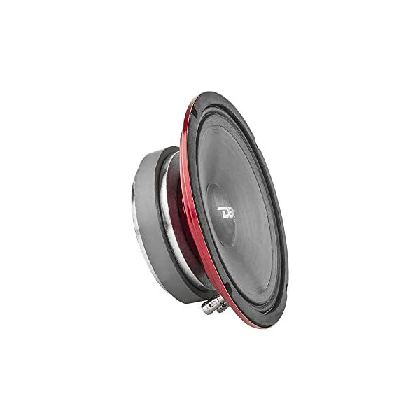 DS18 PRO-SM6.2 Slim Loudspeaker – 6.5″, Midrange, Red Steel Basket, 400W Max Power, 200W RMS, 2 Ohms – Premium Quality Audio Speakers – IP66 Water Resistance, Perfect for Motorcycle Applications