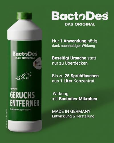 BactoDes Spezial Geruchsneutralisierer 1L I Enzymreiniger