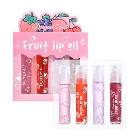 4Pcs Fruity Jelly Lip Oil Set Cover