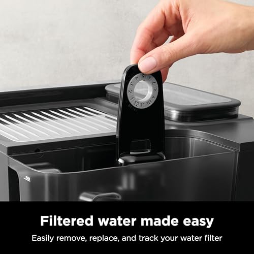 Ninja XSKWTRFLTRHOUS Luxe Café Housing, Accessories for Espresso and Coffee Machine, Charcoal Filter Holder, Remove Impurities from Water, Easy Installation, Plastic, Black - Image 2