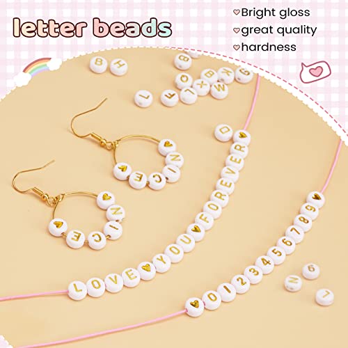 FZIIVQU 1450 Pieces Letter Beads Kit - Image 4