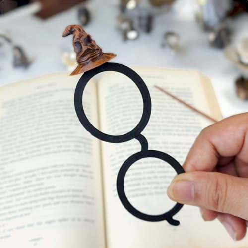 Image of HP Theme Plastic Bookmark Set | Pack of 3 Durable & Vibrant Wizard-Inspired Page Markers for Books, Novels, Journals & Study Use | 9L x 1.5W cm