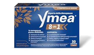 Ymea 8 In 1 Integratore Alimentare Esperto Della Menopausa, Ideale Contro Gli 8 Disturbi Più Comuni Della Menopausa, Supporta Il Metabolismo E La Salute Delle Ossa, 30 Compresse