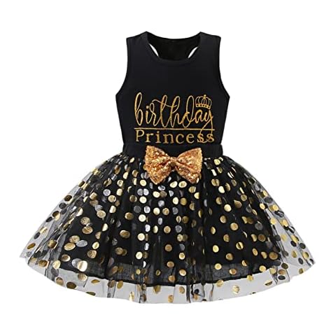 vivifayee Toddler Baby Girls Birthday Princess Outfits Polka Dots Bubble Tulle Tutu Skirt Sets 2Pcs Cover