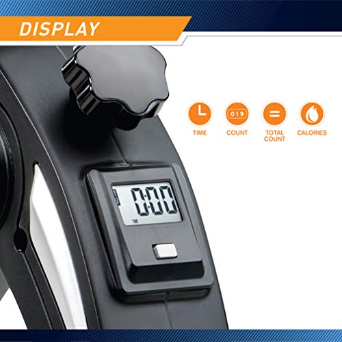 Marcy Portable Mini Magnetic Cardio Cycle Under Desk Bike Pedal Exerciser For Home Gym And Office Ns-914, Black-Silver #TOP2