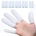 Welnove - 10 Pack Finger Protectors Gel Finger Cots | Large Size |, Softer + Thicken Finger Covers Sleeves, Great to Protect Cracked Finger, Other Finger Pain Relief