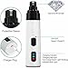 AXVWCTB Pet Silent Grooming Nail Grinder, Dog Nail Trimmer Set, Rechargeable USB Charging Pet Nail Grinder, Silent Nail Grinder for Dogs and Cats (with pet Nail Clippers)