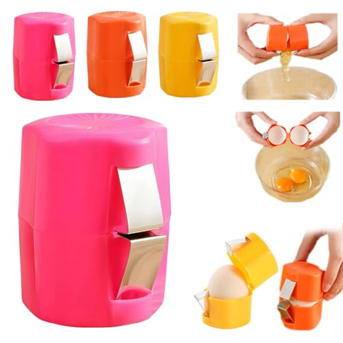 2026 New Egg Shell Opener,No Mess Easy Egg Opener Egg Cracker Tool,Handheld Egg Shell Remover,Universal Egg Peeler for Hard Boiled Eggs,Kitchen Gadgets