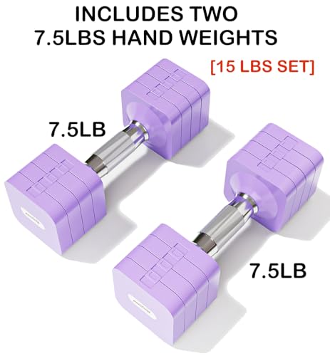 Image of 15LB 20LB 30LB 40LB 50LB Adjustable Dumbbell Set Free Weights Dumbbells Set for Women Men Hand Weights Sets Adjust Dumbbell Weight Sets for Home Gym Exercise Workout Strength Training Equipments