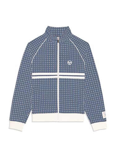 Sergio Tacchini Dallas Houndstooth Track Jacket - Maritime Blue - XL