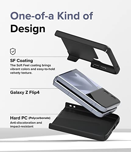 Ringke Capa fina [ajuste minimalista] compatível com Samsung Galaxy Z Flip 4 5G (2022) design elegan
