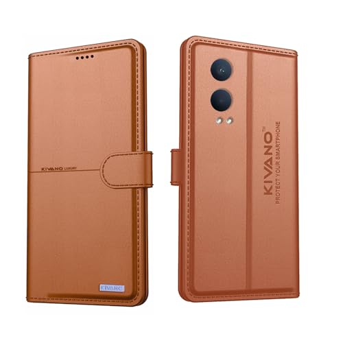 Image of Compatible with OnePlus Nord CE 4 Lite 5G Flip Cover | Leather Finish | Inside Pockets & Inbuilt Stand | Shockproof Wallet Style Magnetic Closure Back Cover Case