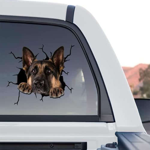 Vinyl Dog Stickers - Car Decals for Women & Dog Lovers (German Shepherd)