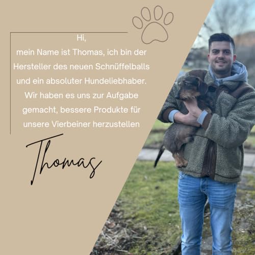 FELLBUDDY Schnüffelball für Hunde Intelligenzspielzeug für Hunde - interaktives Hundespielzeug für Beschäftigung Hunde - Hundespielzeug Intelligenz