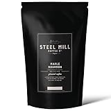 Steel Mill Coffee Co. Maple Bourbon Flavored Coffee - 2 LB Ground, Medium Roast, 100% Arabica, Vegan, Gluten-Free, Sugar-Free, Colombian Origin