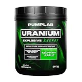 Booster Pre-Workout Uranium Hardcore mit Hohem Koffeingehalt, 550g ...
