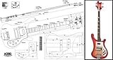 Plan de Tokai Rebelrocker Bass - Impresión a escala completa