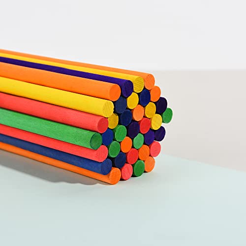 60 Pieces Rhythm Sticks For Kids Bulk, Wood Lummi Sticks Music Classroom Percussion Instruments, 6 Colors #TOP5