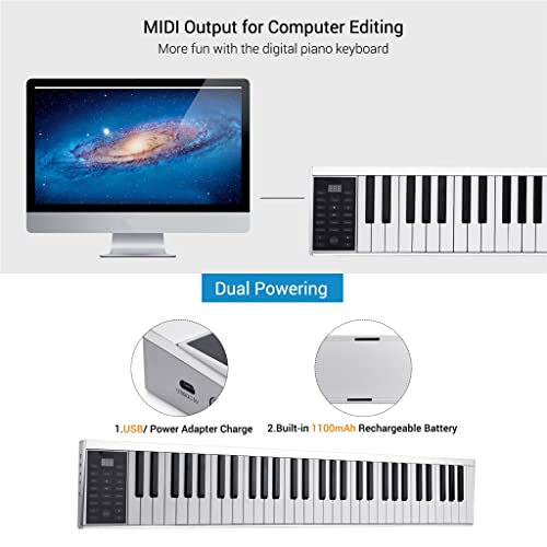 TWDYC 61 Clés électroniques Piano Clavier Midi Sortie 128 Tones 128 Rythmes 14 Morceaux de démonstration Programmation d… - Les Beatles, Paul McCartney, John Lennon, RIngo Starr, George Harrison TWDYC 61 Clés électroniques Piano Clavier Midi Sortie 128 Tones 128 Rythmes 14 Morceaux de démonstration Programmation d… – Image 4