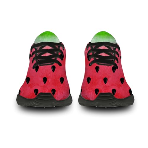 Watermelon Print Running Shoes Mens Womens Tennis Shoes Lightweight Comfortable Walking Sneakers Gifts for Fruit Lovers3