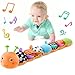 LIGHTDESIRE Baby Toys Musical Caterpillar, Infant Toys Crinkle Rattle Soft with Ring Bell Toddler Plush Toy for Preschool