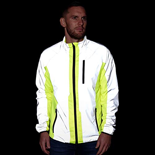 BTR Hi Vis Reflective Cycling & Running Jacket. Fits Men & Women. High Visibility (Hi Viz) & VERY Reflective Outdoor… - Image 3