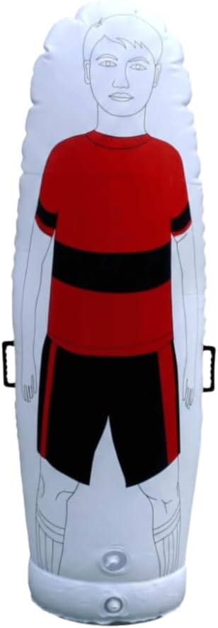 Inflatable Soccer Training Dummy, 67 in PVC Freestanding Mannequin Wall with Fillable Base for Any Kick Football Practice