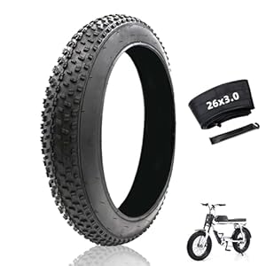 HMLOPX 20x3.0/26x3.0 Zoll Fettreifen für Fahrrad mit Schlauch, Robuster pannensicherer Reifen für E-Bike Mountainbike Schnee- und Dreirad(26x3.0)