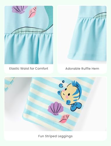 Image of Disney Minnie Mouse Frozen Princess Marvel Toddler Girls Clothes Long Sleeve Sweatshirt + Leggings 2pcs Outfits Set 2-6Y