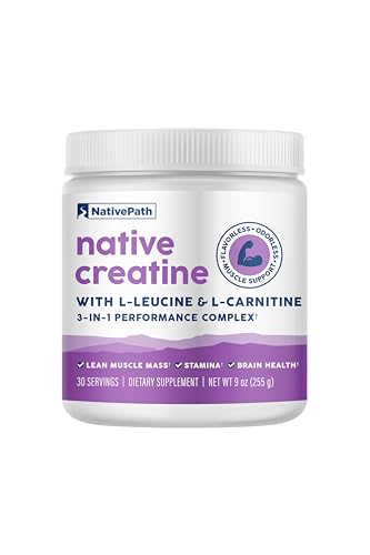 NativePath Creatine Monohydrate Unflavored 30 Servings