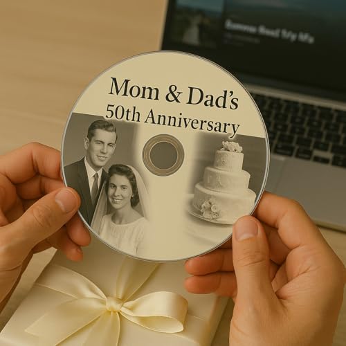Image of Printable CD Labels - 20 Sheets / 40 CD & 80 Spine Stickers - Laser & Inkjet Compatible - Works as Both CD & DVD Labels