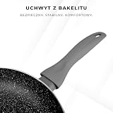KARL HAUSMANN Patelnia na Indukcję - 22 cm - Odlewane Aluminium - Granitowa Powłoka Nieprzywierająca - Do Wszystkich Rodzajów Kuchenek - Uchwyt Bakelitowy