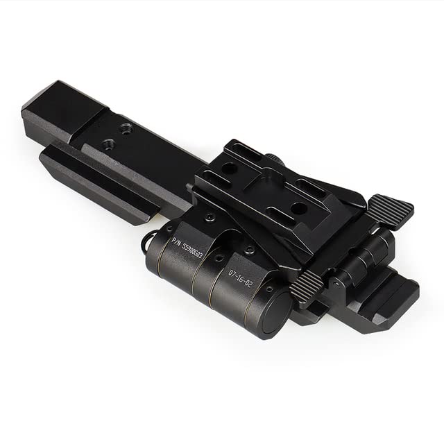 ZTFSETD Tactical G33 Magnifier Scope Mounts Flip-to-Side Quick Detach w/ 5/8" Riser for G33 3X Magnifiers and Exps3 Red Dots Sight Fits 21.2mm Picatinny Rail,Black