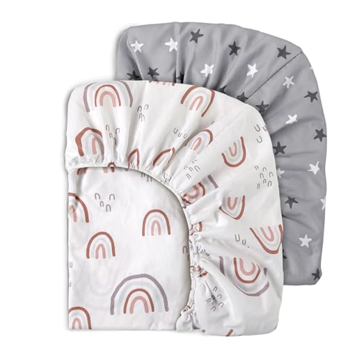 Mini drap-housse pour berceau 119x61 cm lot de 2 - 7